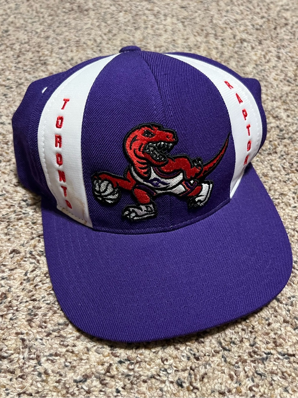 Mitchell & Ness Toronto Raptors Retro Stripe Snapback Hat